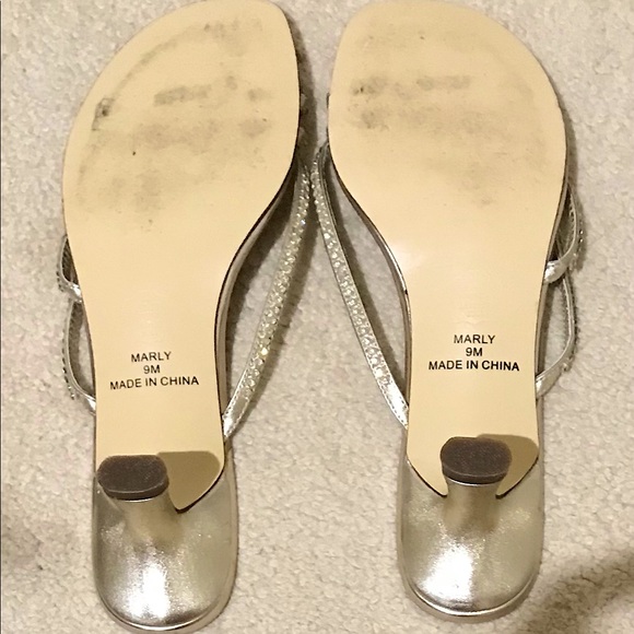 🔥MICHAELANGELO (MARLY) STYLE VERY PRETTY LIGHT GOLD SANDALS&SPARKLE👀ALL PICS - Picture 6 of 10